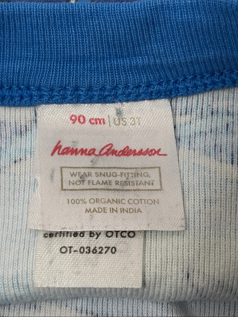 Hanna Andersson 100% Organic Cotton 2 Piece Shark Pajamas